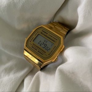 Casio Gold Vintage Digital Watch Gold Watch